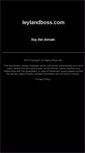 Mobile Screenshot of leylandboss.com